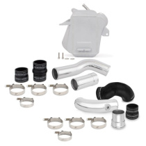 Ford 6.7L Powerstroke Intercooler Kit 2011+ Micro-Wrinkle Silver Mishimoto